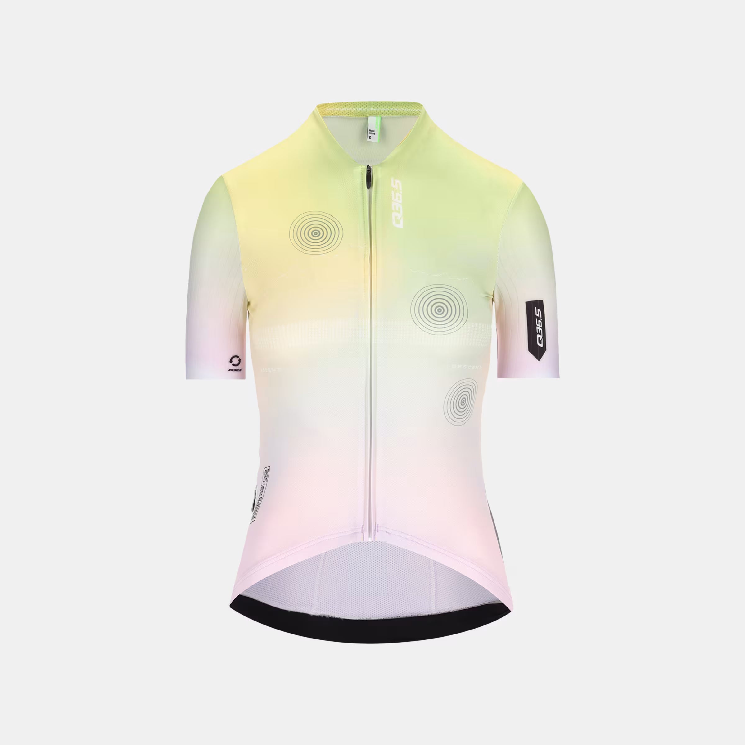 Q36.5 Gregarius Pro QLAB Jersey - Women's - Lilla Purple front view with gradient colors and subtle circular pattern design