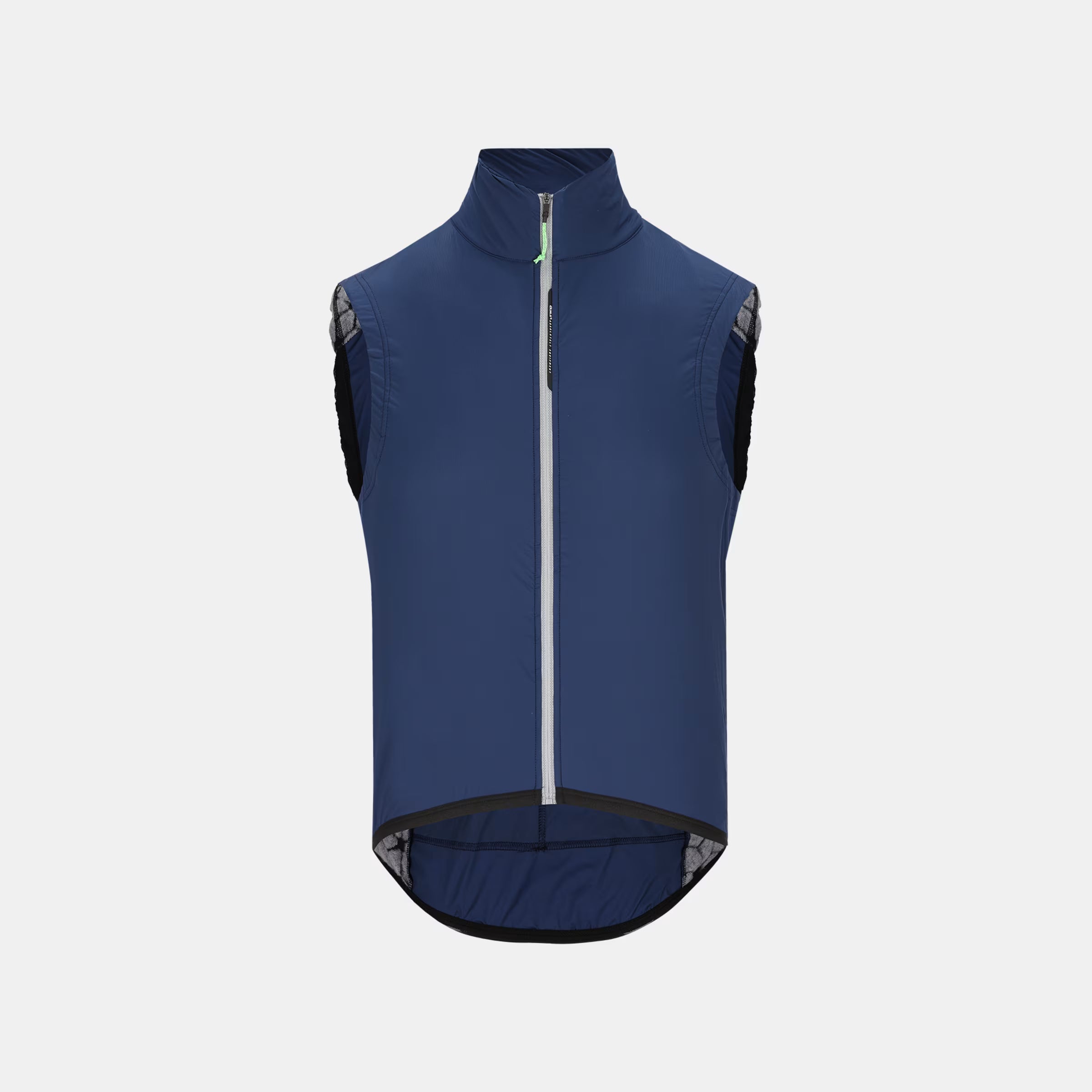 Q36.5 Adventure Vest - Men's - Navy Blue with full front zipper and high collar for lightweight protection and comfort