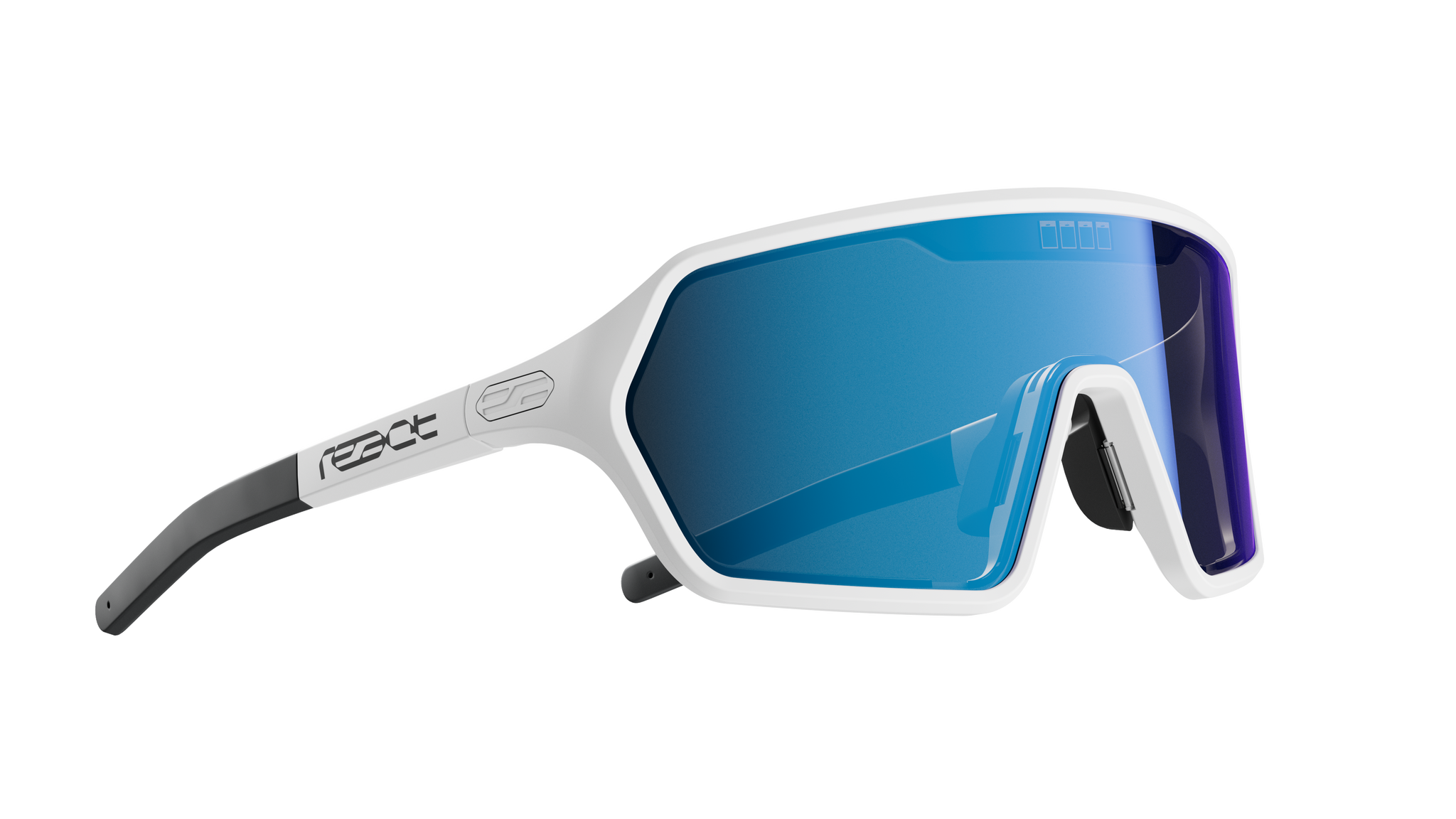 REACT Rev White Sunglasses Roadkit