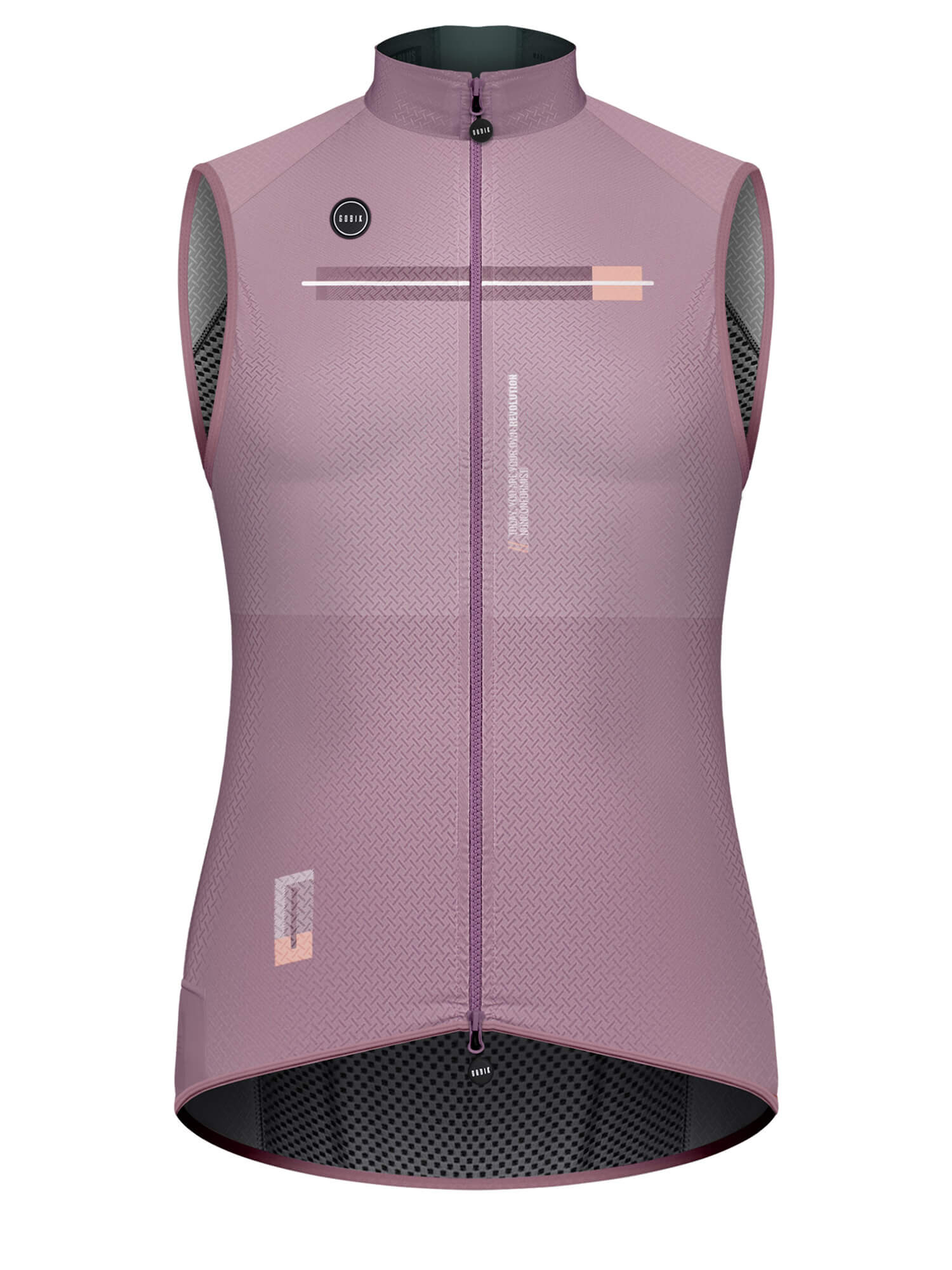 GOBIK Vest Plus 2.0 - Women's in soft purple with structured fabric front and aerodynamic, optimized collar design