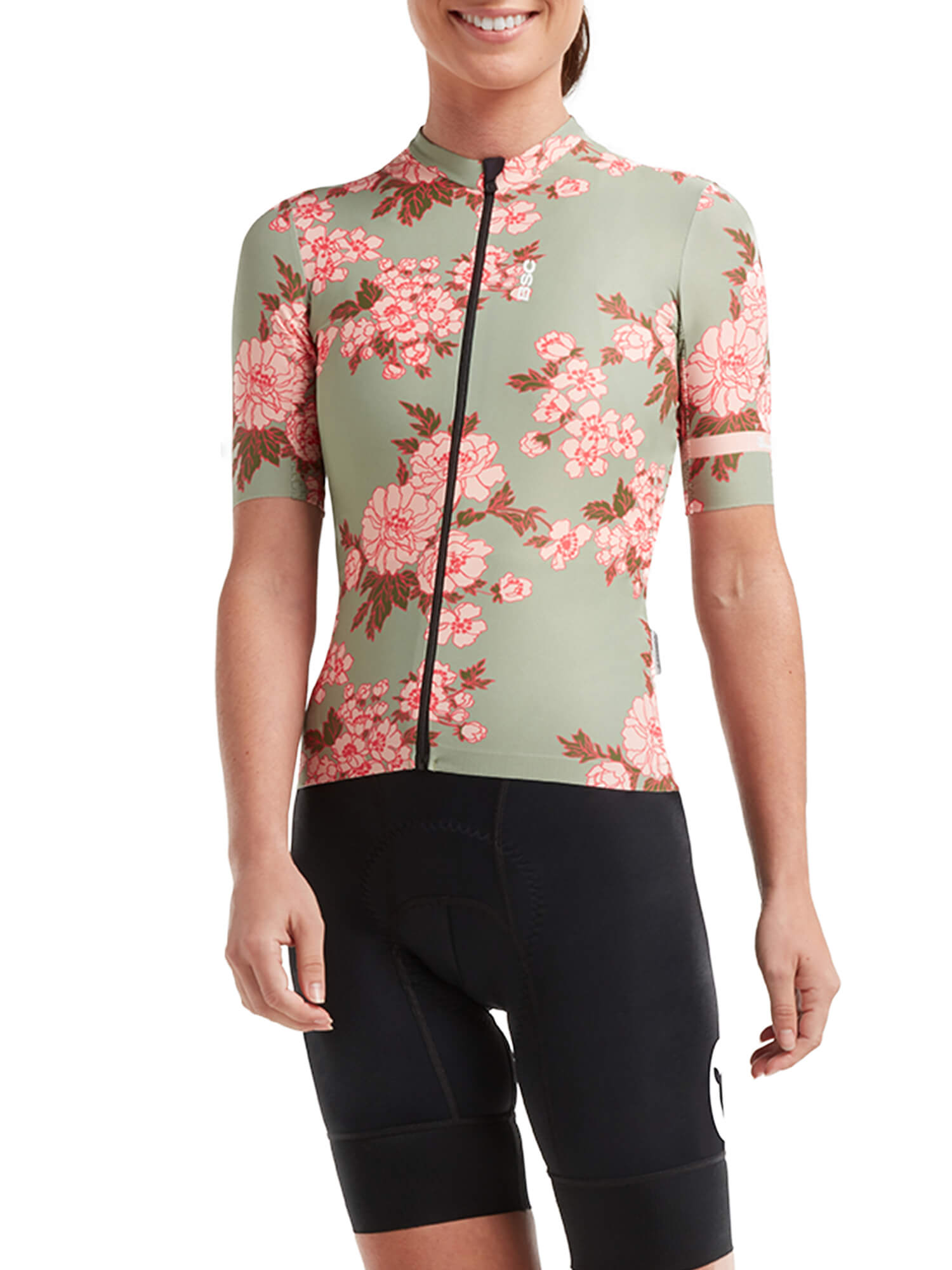 Black Sheep Cycling Women's WMN LuxLite Jersey - Green Gardenia