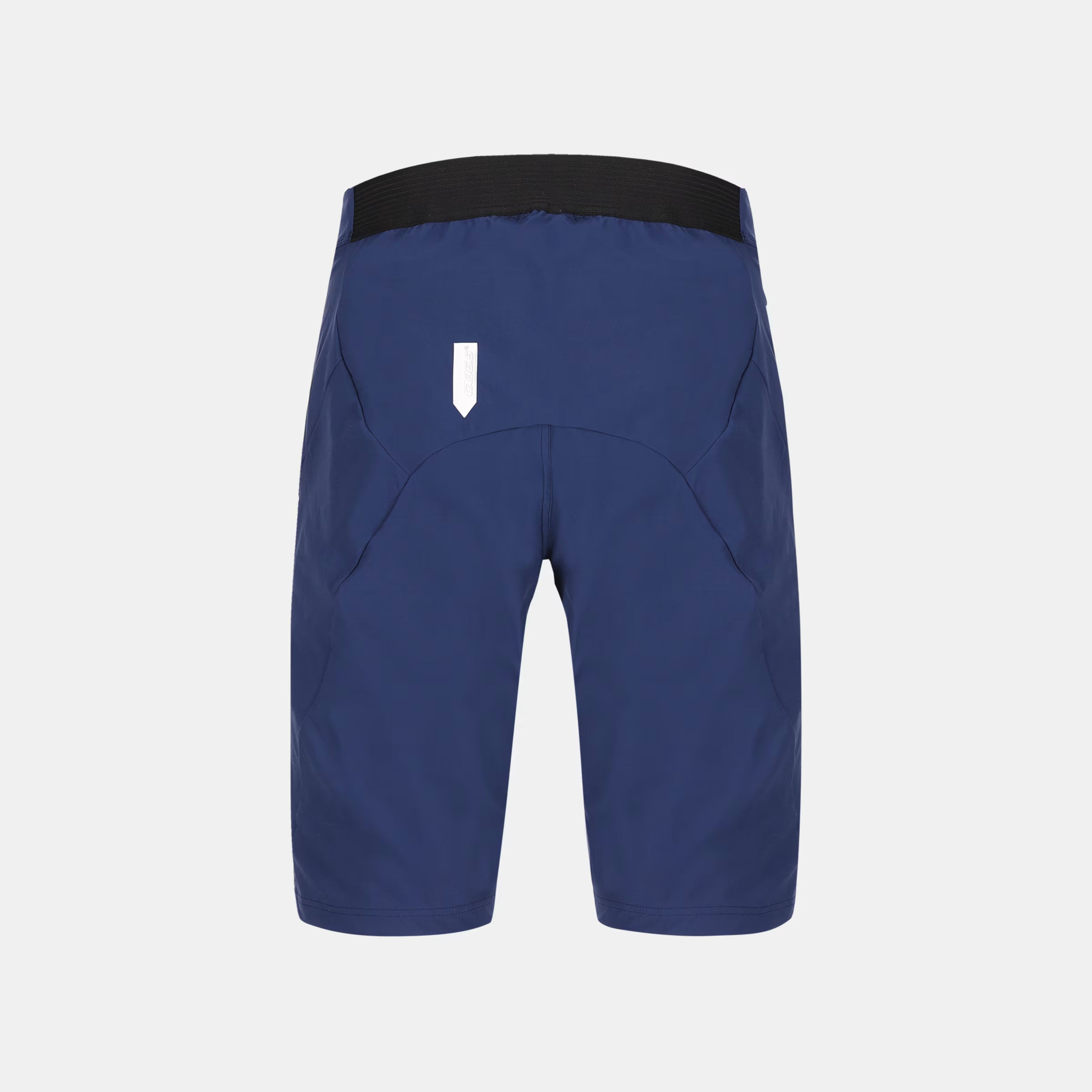 Q36.5 Adventure Baggy Shorts - Men's - Navy Blue back view showing clean design and elastic waistband for comfort
