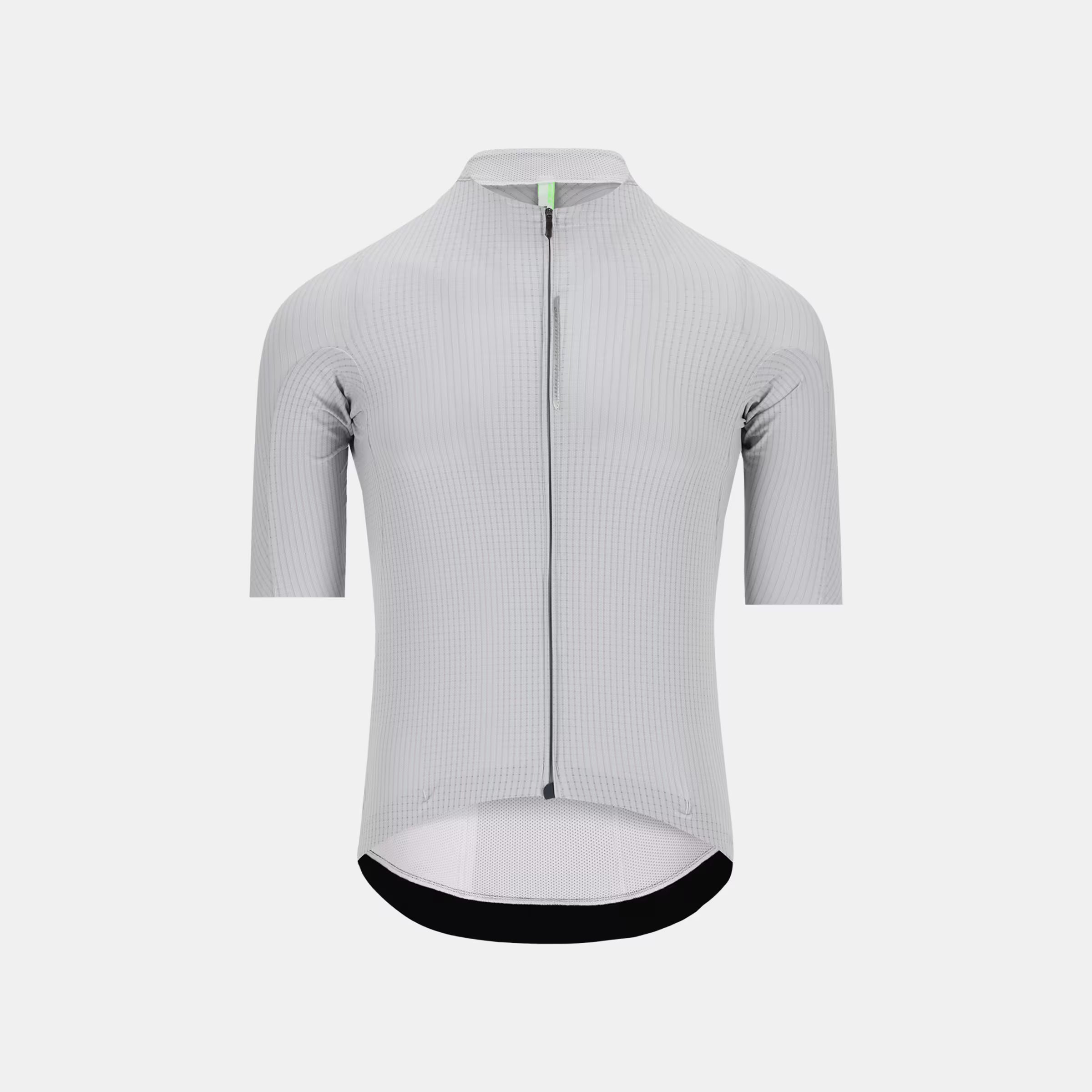 Q36.5 Dottore Pro Jersey - Men's - Ice Grey front view with 3D fast-drying fabric and minimal seams for aero speed