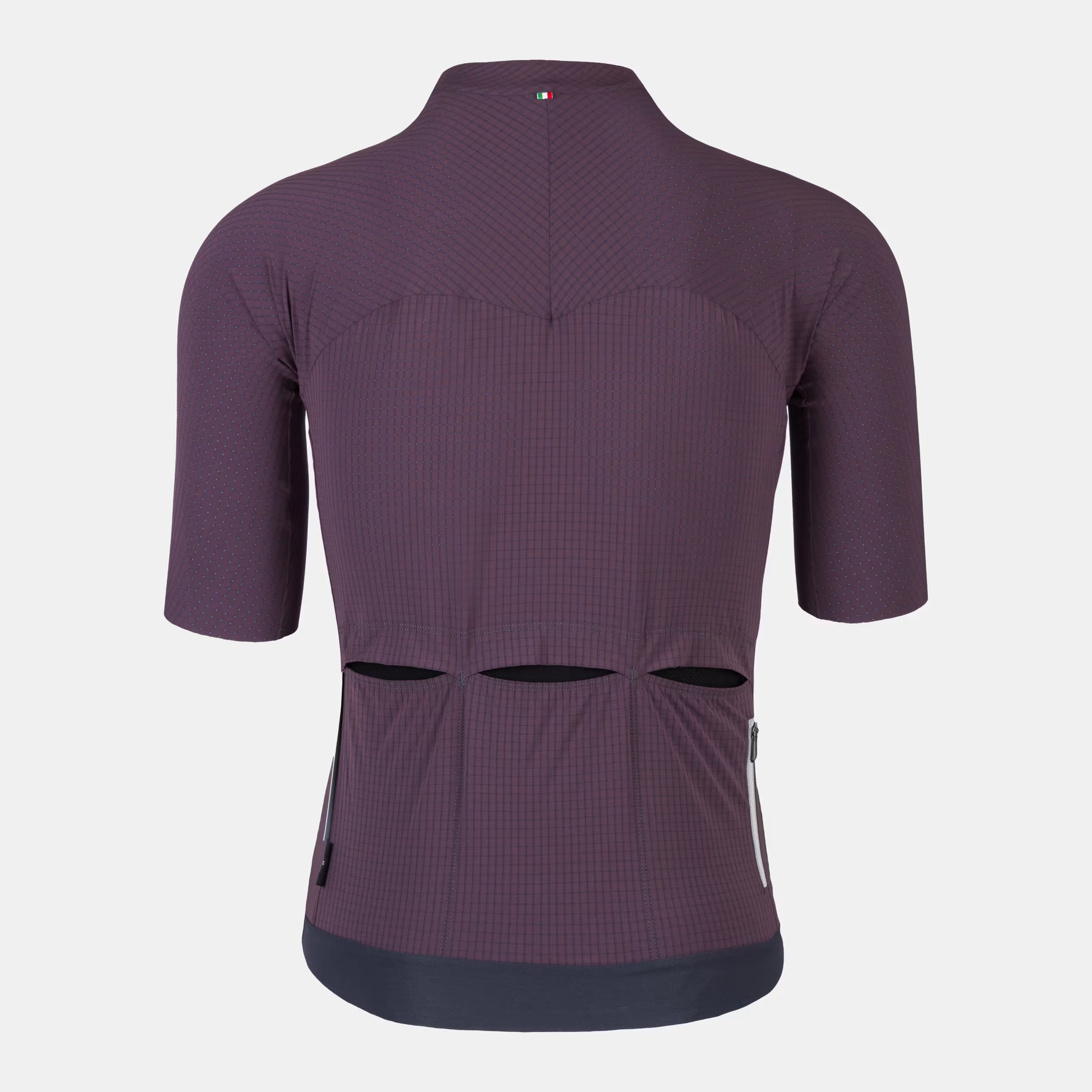 Back view of Q36.5 Dottore Pro Jersey - Men's - Langhe Red showing sleek design and ventilation cutouts