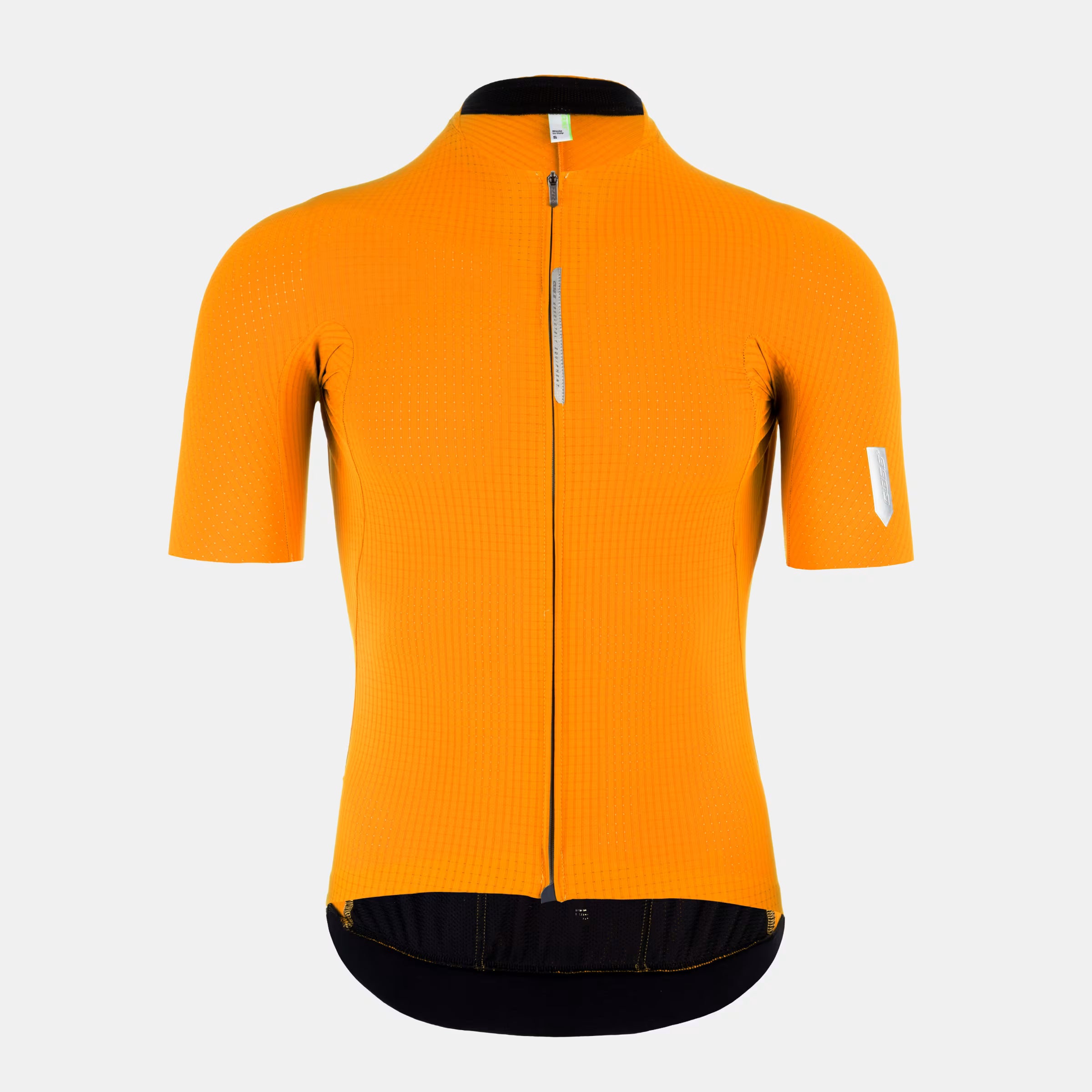 Q36.5 Dottore Pro Jersey - Men's - Orange front view with fast-drying fabric and minimal seams for aerodynamics