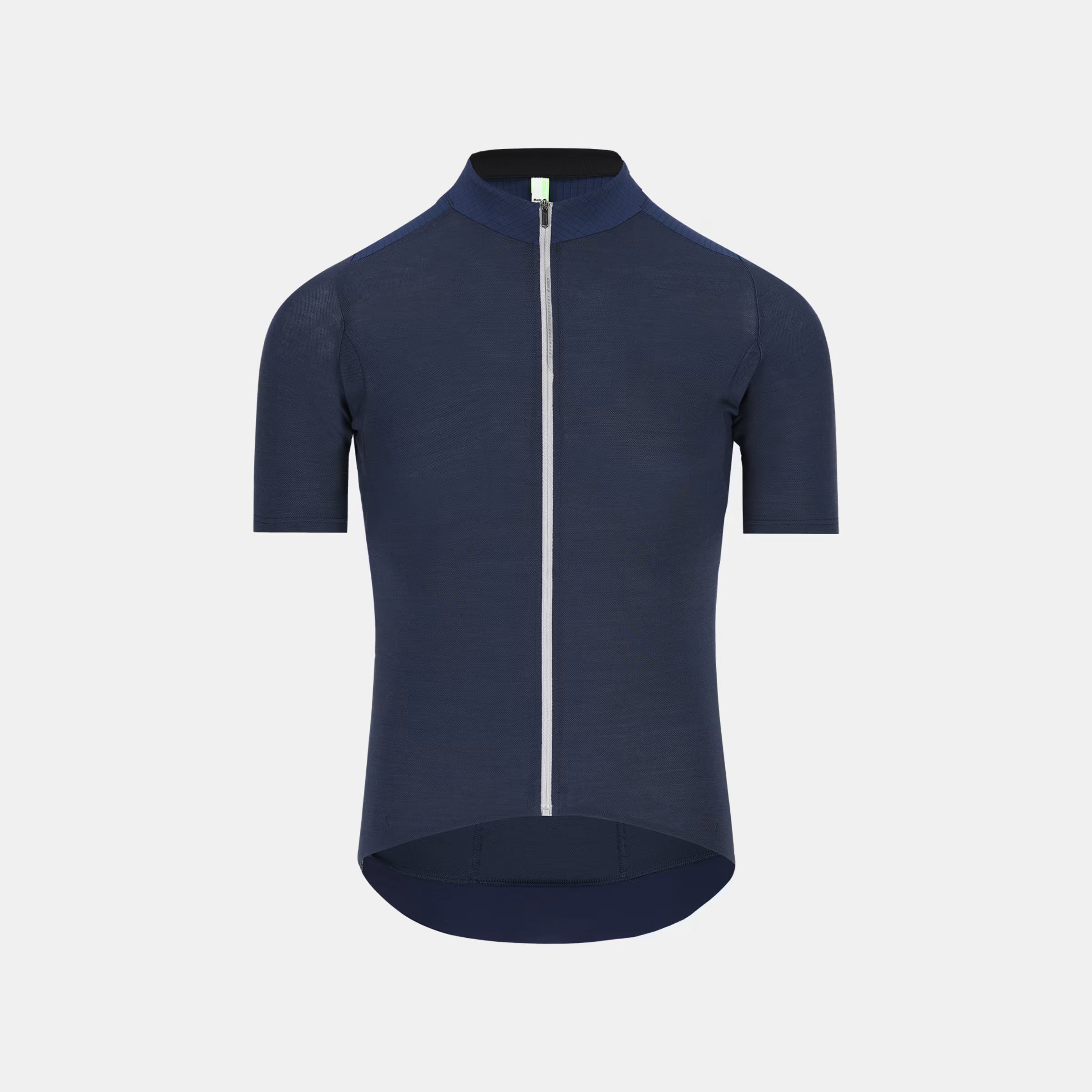 Q36.5 Adventure Jersey - Men's - Navy Blue with full front zipper and short sleeves for cycling performance and comfort