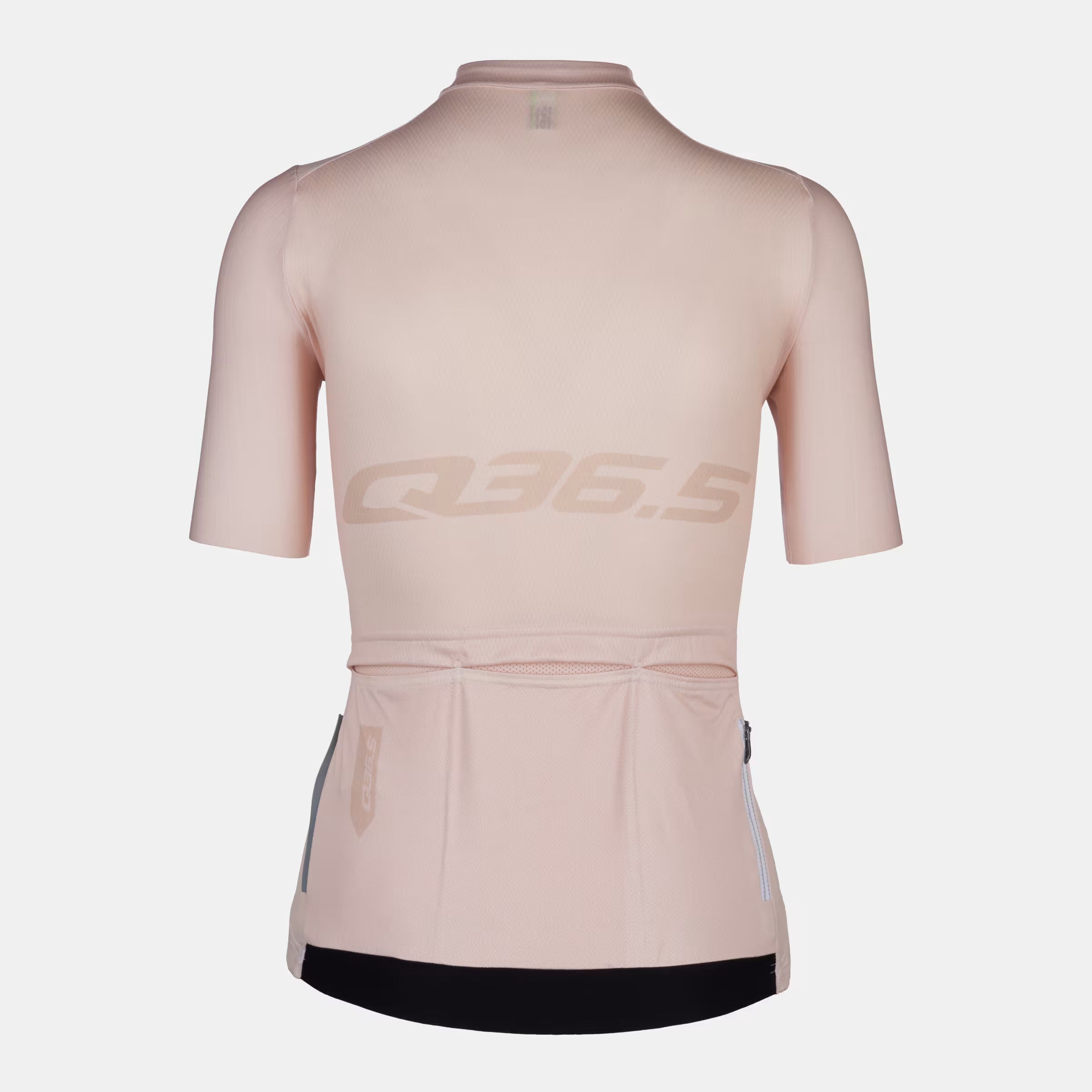 Back view of Q36.5 Gregarius Pro Signature Jersey - Women's - Ivory White with rear pockets and fitted short sleeves