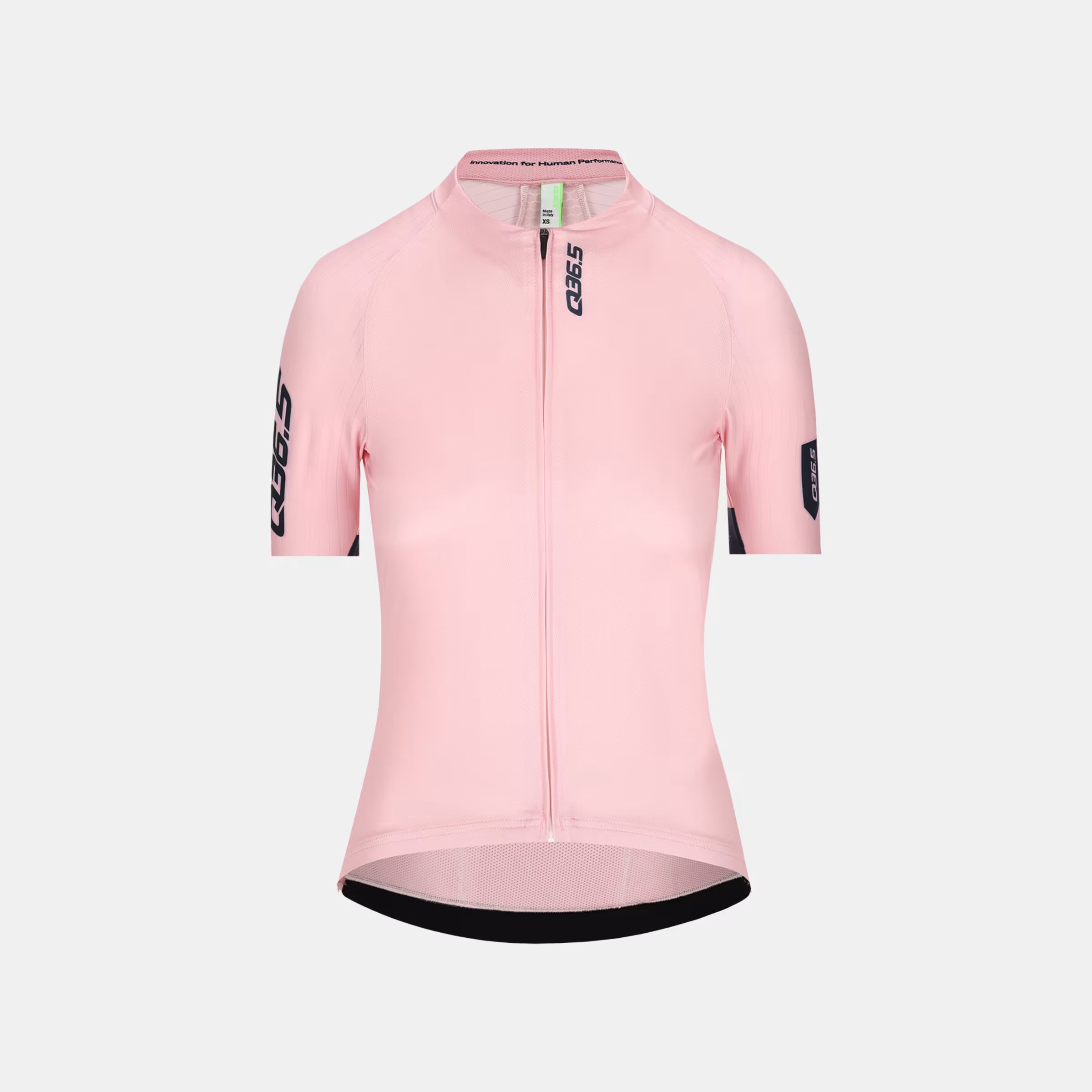 Q36.5 Gregarius Pro Signature Jersey - Women's - Gazzetta Pink in front view with full zip and short sleeves
