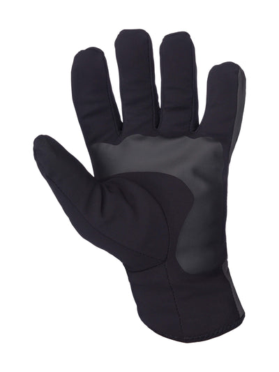 Q36.5 Winter Black winter cycling glove with a 3-layer laminated palm for enhanced grip