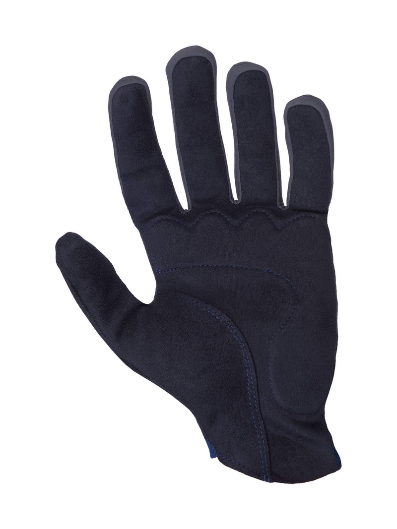 Q36.5 Hybrid Que X Navy blue cycling glove with smart fiber for warmth and moisture transfer