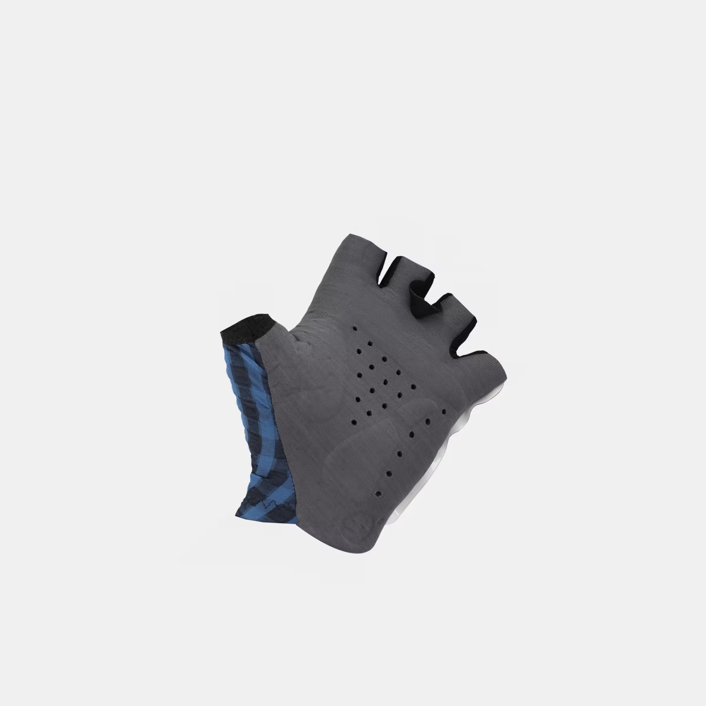 Q36.5 Dottore Clima Summer Gloves - Navy Blue in lightweight design with ventilation holes for warm weather cycling comfort