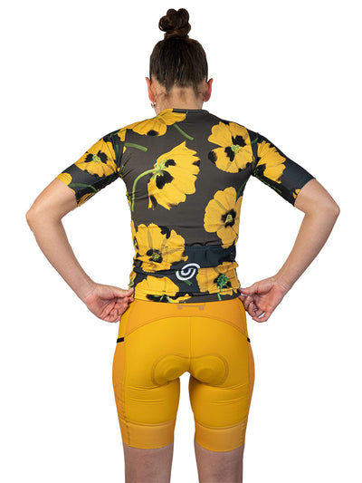 Ostroy Yellow Poppies Jersey - Women's