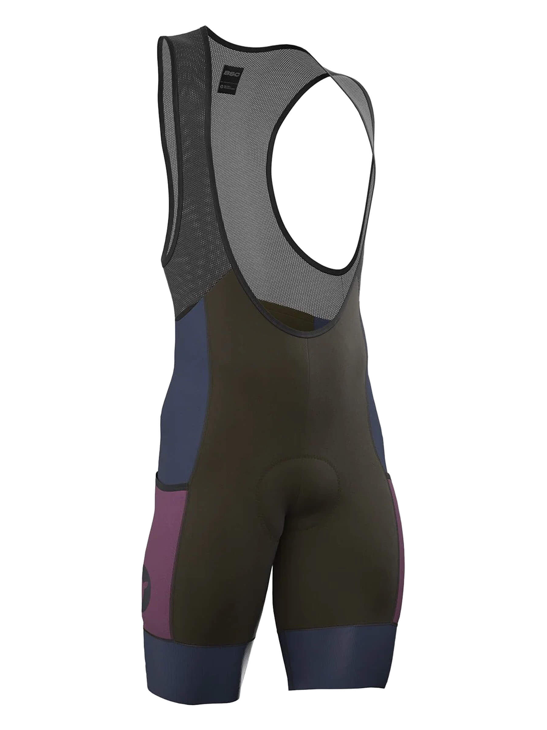 Black Sheep Cycling ADV Cargo Bib Shorts - Men's in black with mesh back and deep elastic cuffs for cycling comfort and performance