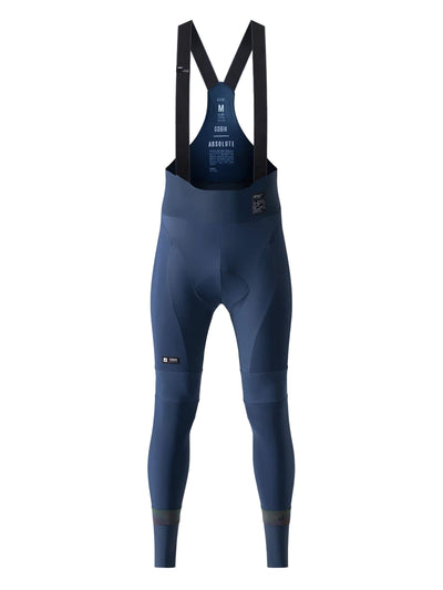 Men's GOBIK Absolute 6.0 Bib Tights in neptune blue: Full-length cycling tights with ergonomic padding and shoulder straps.