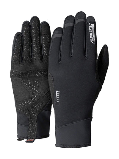 GOBIK NEOshell Bora Black waterproof cycling gloves with thermal protection.
