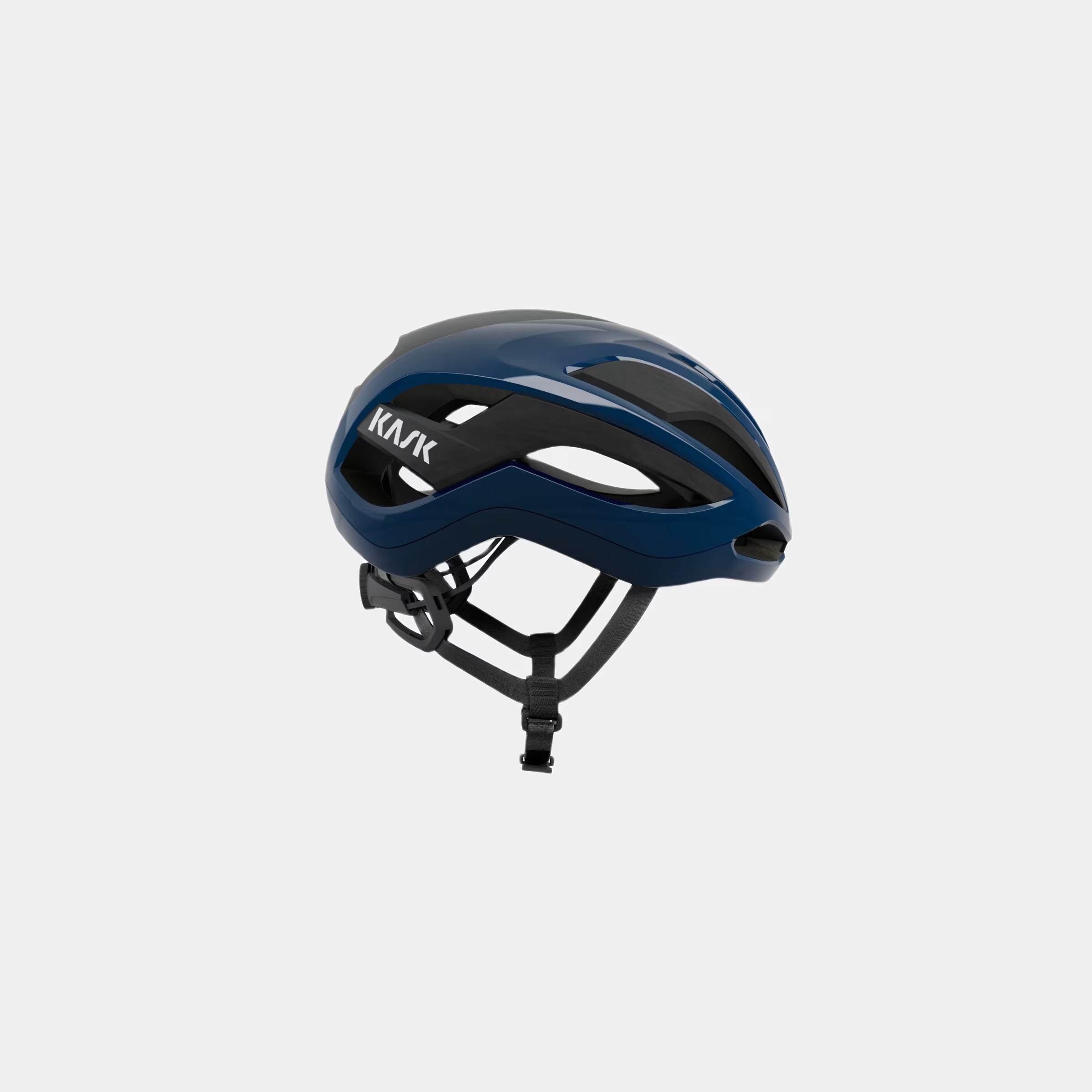 Kask Elemento Helmet - Oxford Blue side view with adjustable straps and aerodynamic ventilation design