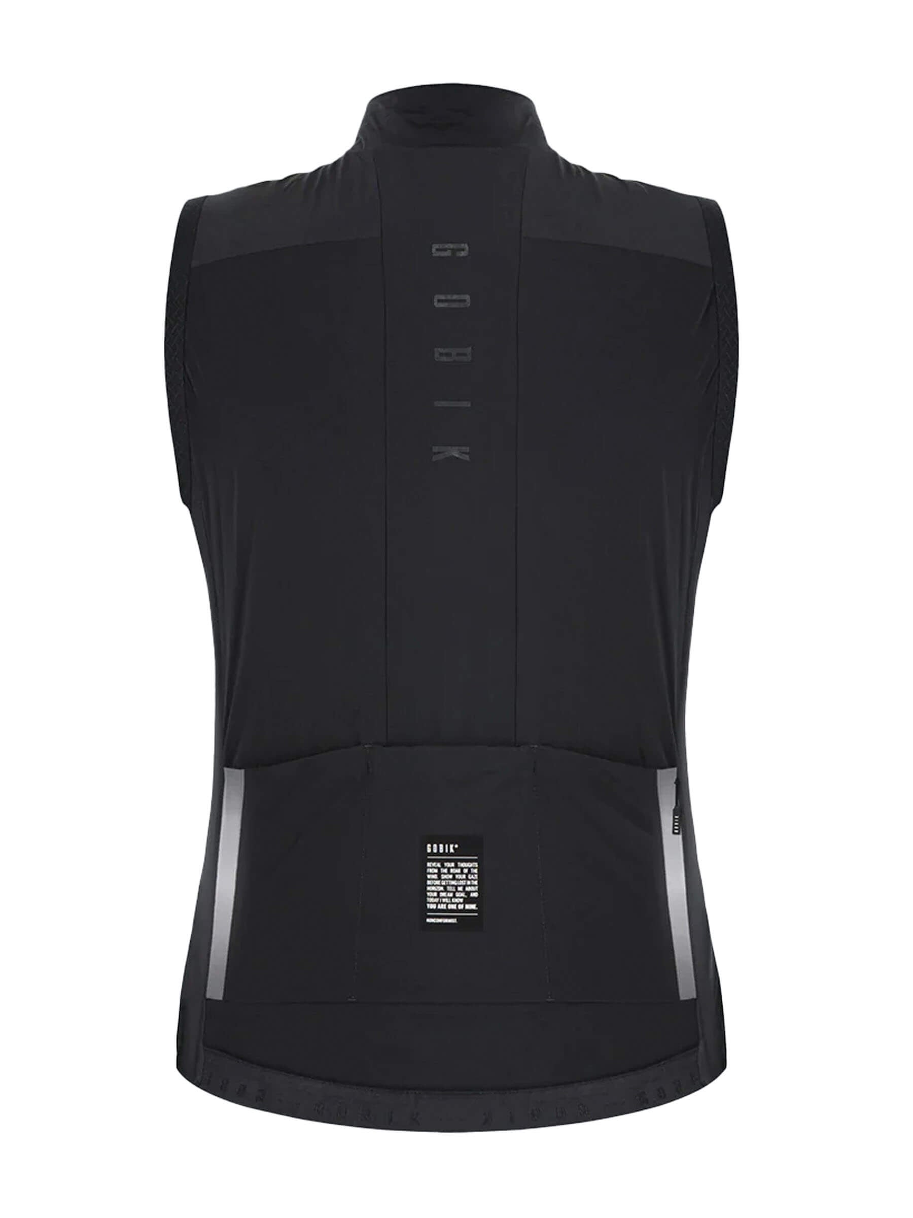 Men's Eminent black gilet, windproof and water-repellent, with Polartec® Alpha® insulation.