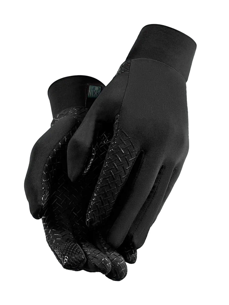 Unisex GOBIK thermal gloves showcasing dexterity and silicone tactile inserts on fingers.