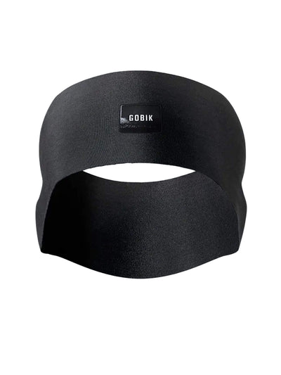 GOBIK Unisex Thermal Headband made of black material, providing warmth and comfort for cold weather cycling.