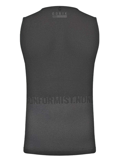Men's GOBIK Limber Skin sleeveless undershirt, featuring optimum moisture transfer and flat seams for comfort.