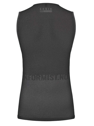 Women's GOBIK Limber Skin sleeveless undershirt, featuring optimum moisture transfer and flat seams for comfort.