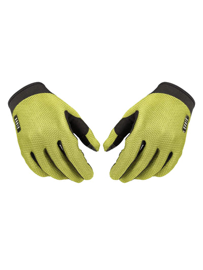 GOBIK Lynx Gloves in citronell yellow with silicone grip patterns and tactile fingertips for device use