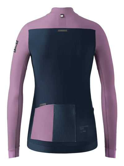 Back view of the HYDER BLEND jersey showcasing the aerodynamic structure and rear mesh pocket for storage.