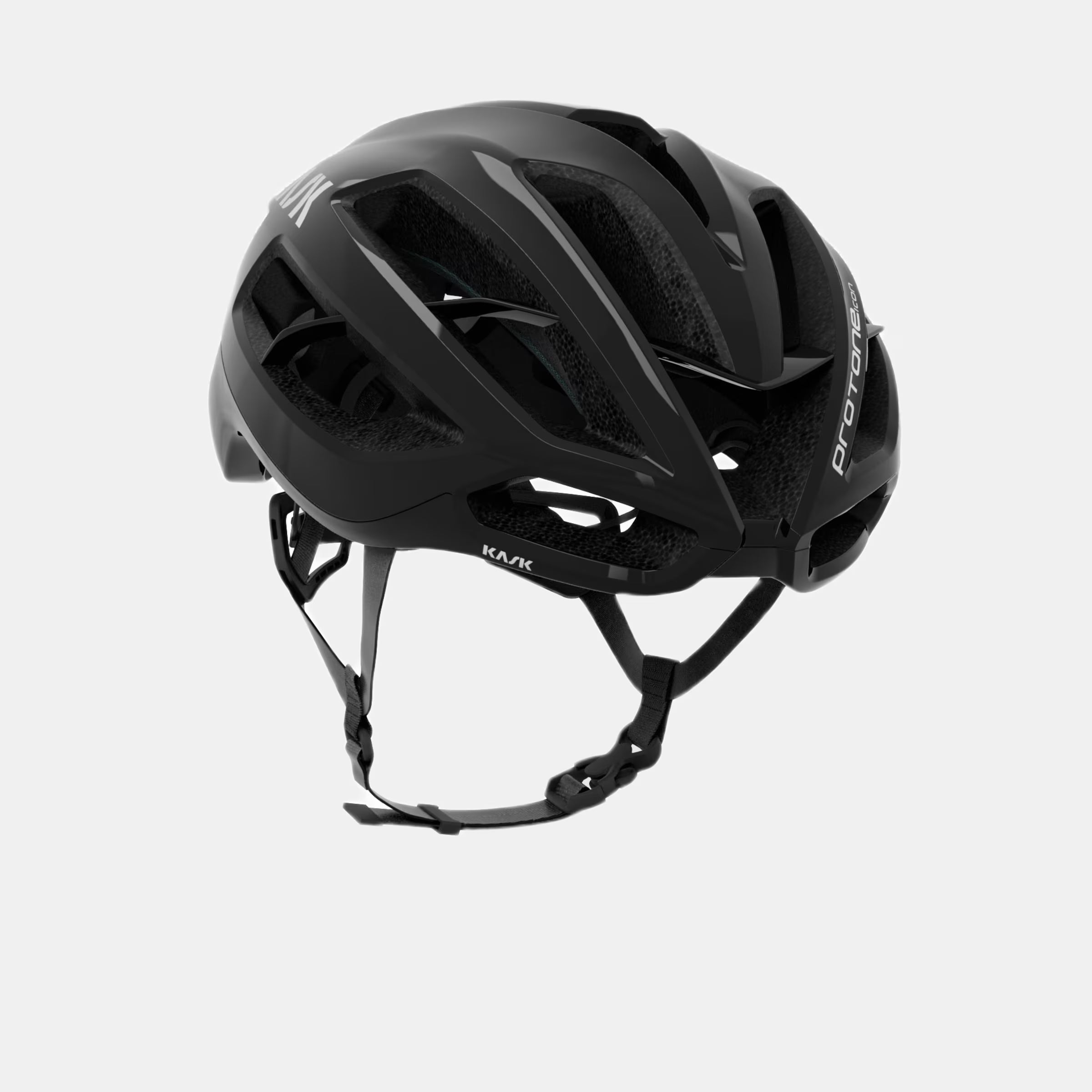 Kask Proton Icon Helmet - Black shown at an angle highlighting aerodynamic design and ventilation vents