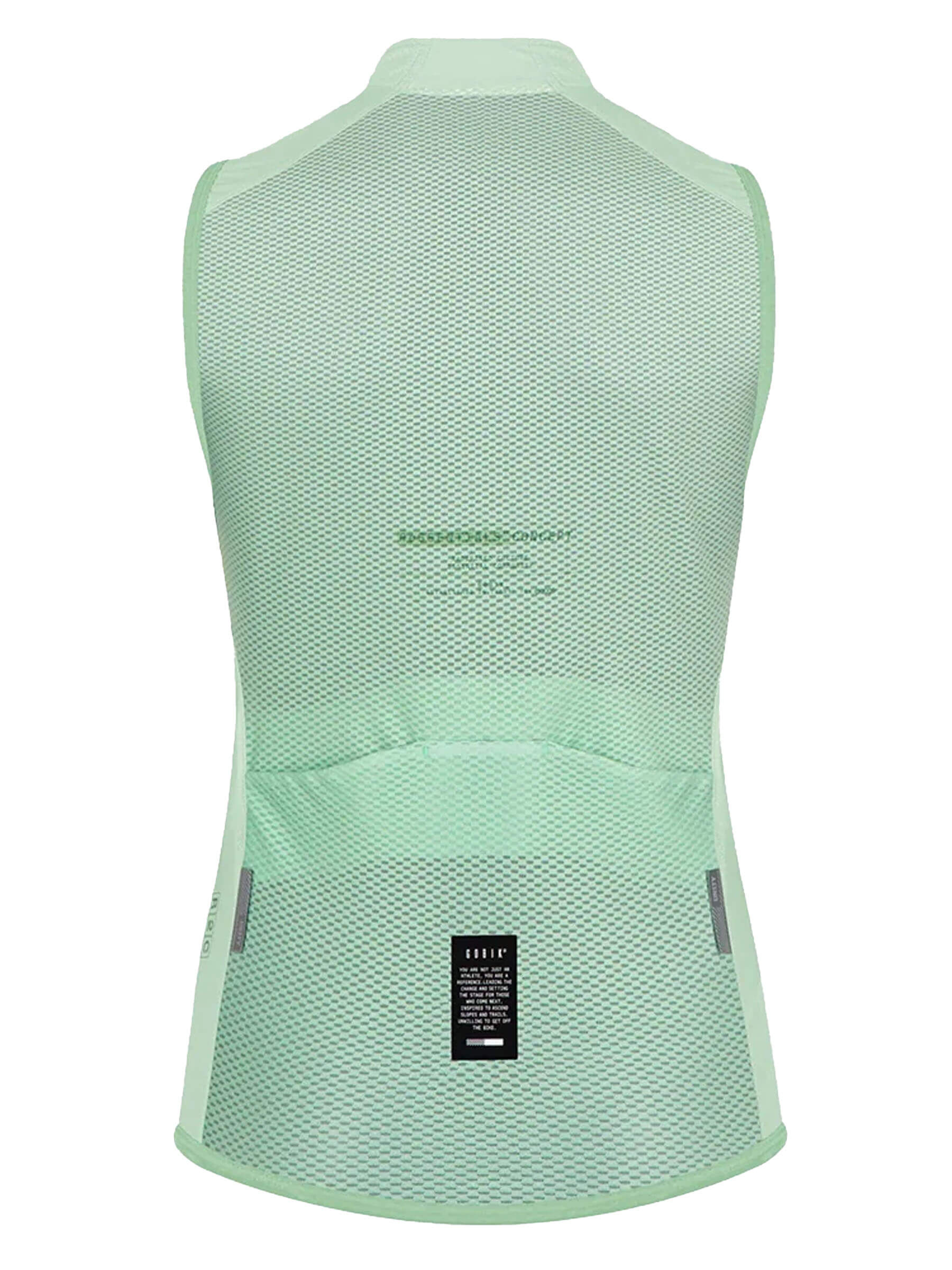 GOBIK Vest Plus 2.0 - Women's in light green with breathable mesh back and anatomically optimized fit for cycling