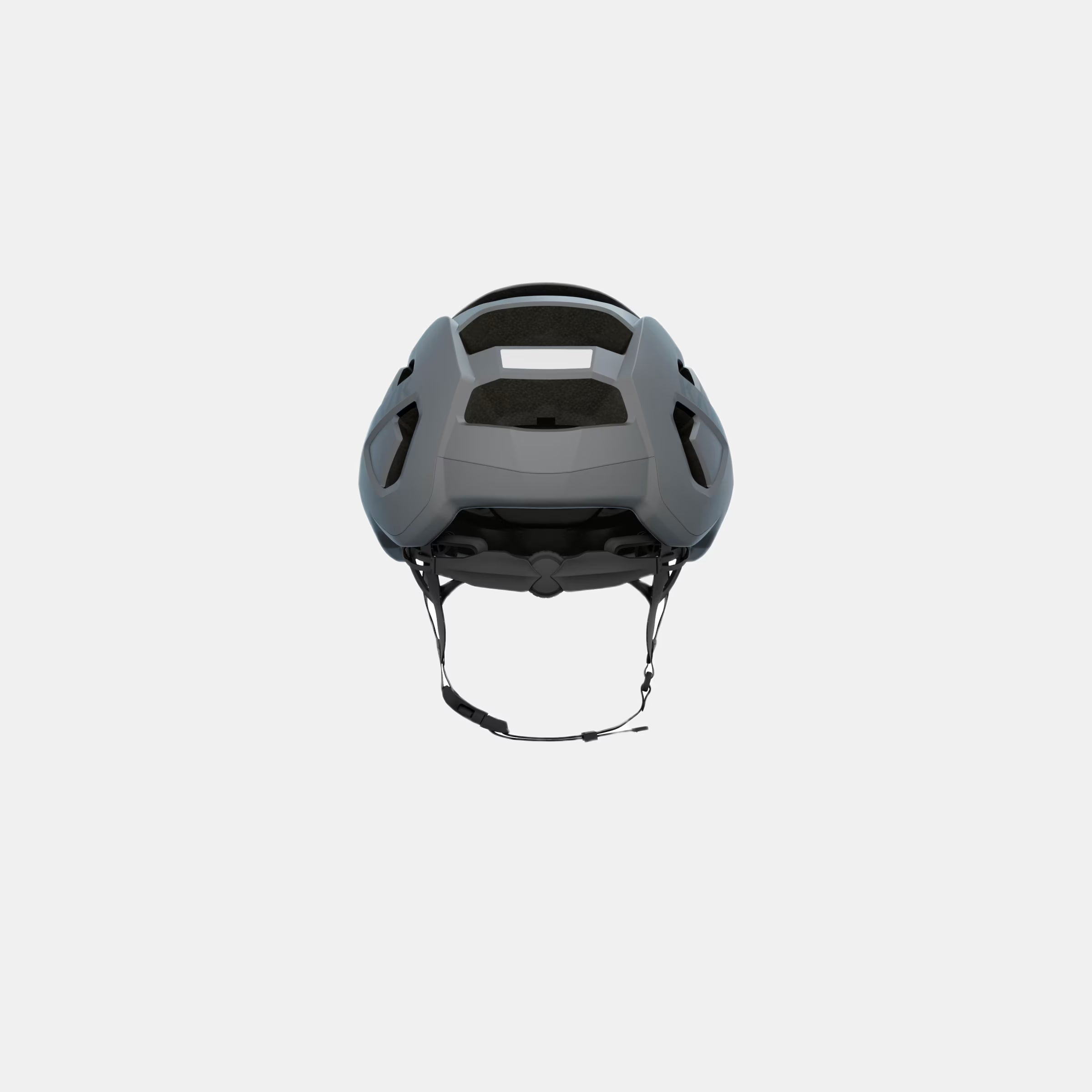 Kask Wasabi Helmet - Grey Matt shown from front with adjustable vent and strap for all-season cycling comfort