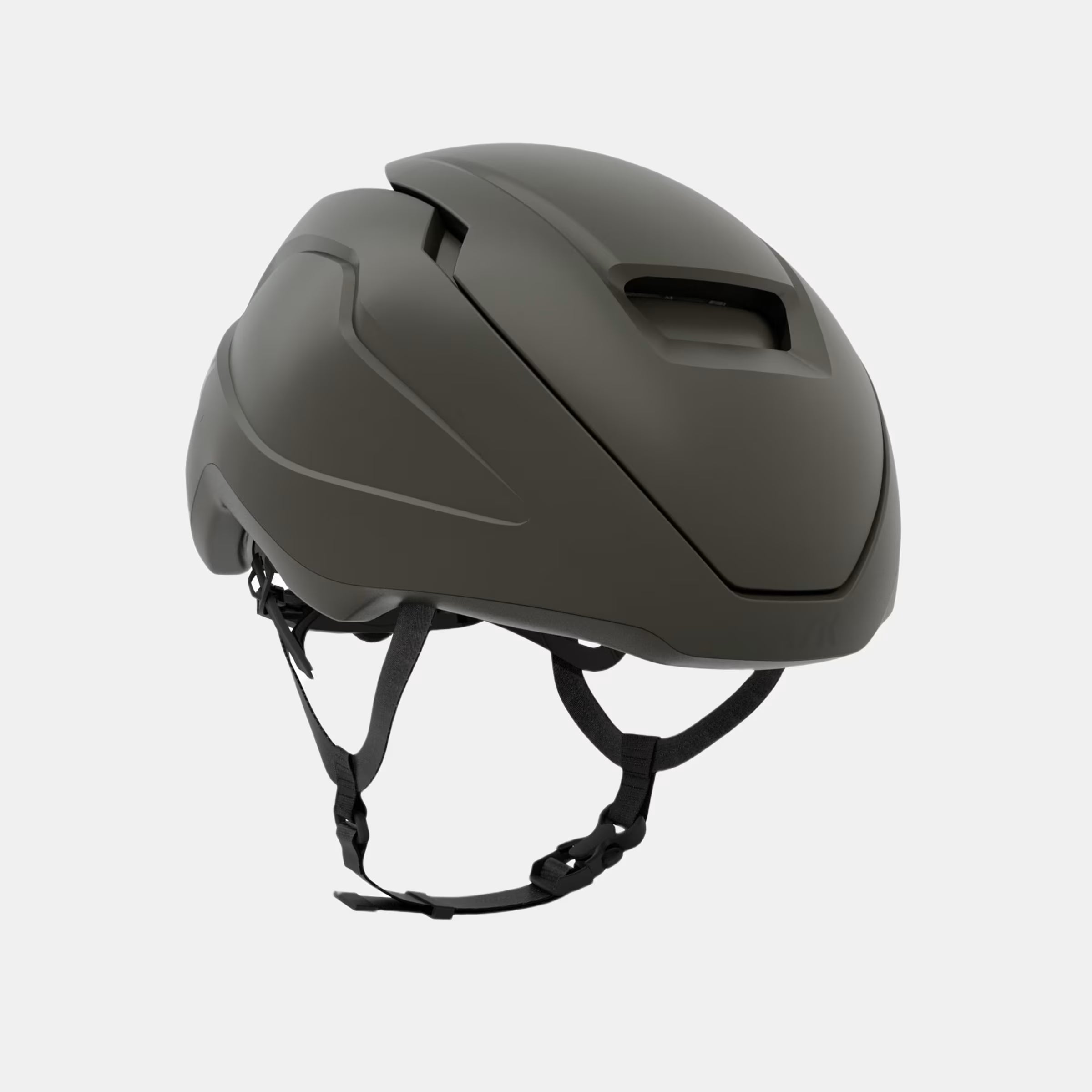 Kask Wasabi Helmet - Jade Matt shown from front side with adjustable vent and smooth matte finish design