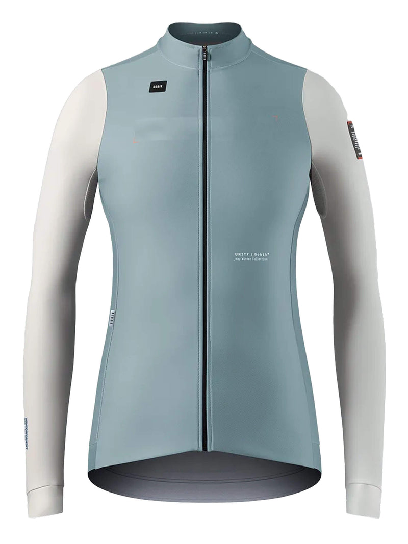 Superhyder jersey with eVent® DVstretch™ for wind protection, light rain resistance, ideal for 6-14ºC, in pale blue.