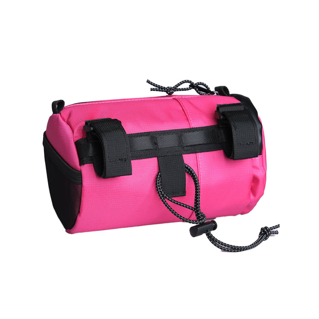 ALMSTHRE Signature Bar Bag in vibrant pink with adjustable straps and durable design for adventure and daily use