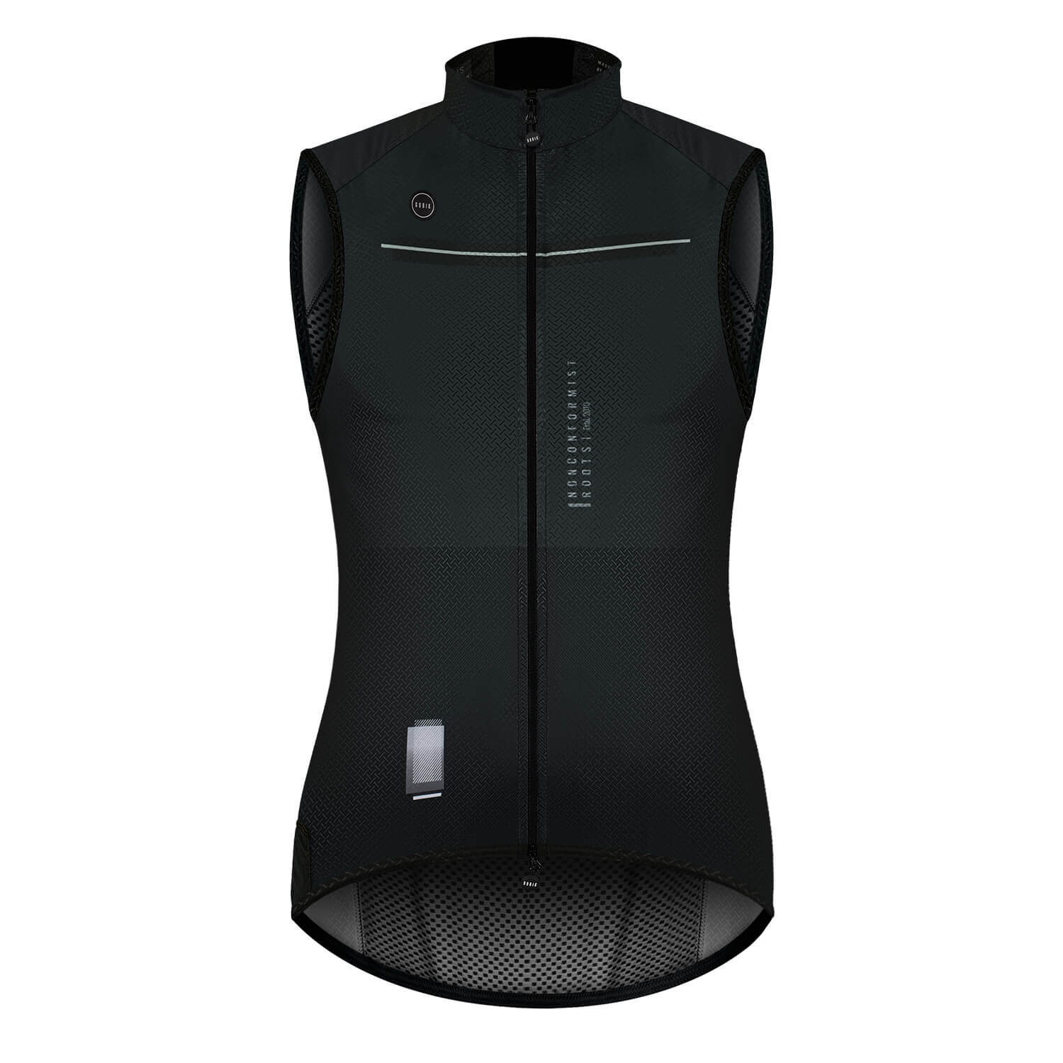 GOBIK Vest Plus 2.0 - Women's black cycling vest with anatomically optimized fit and aerodynamic design details
