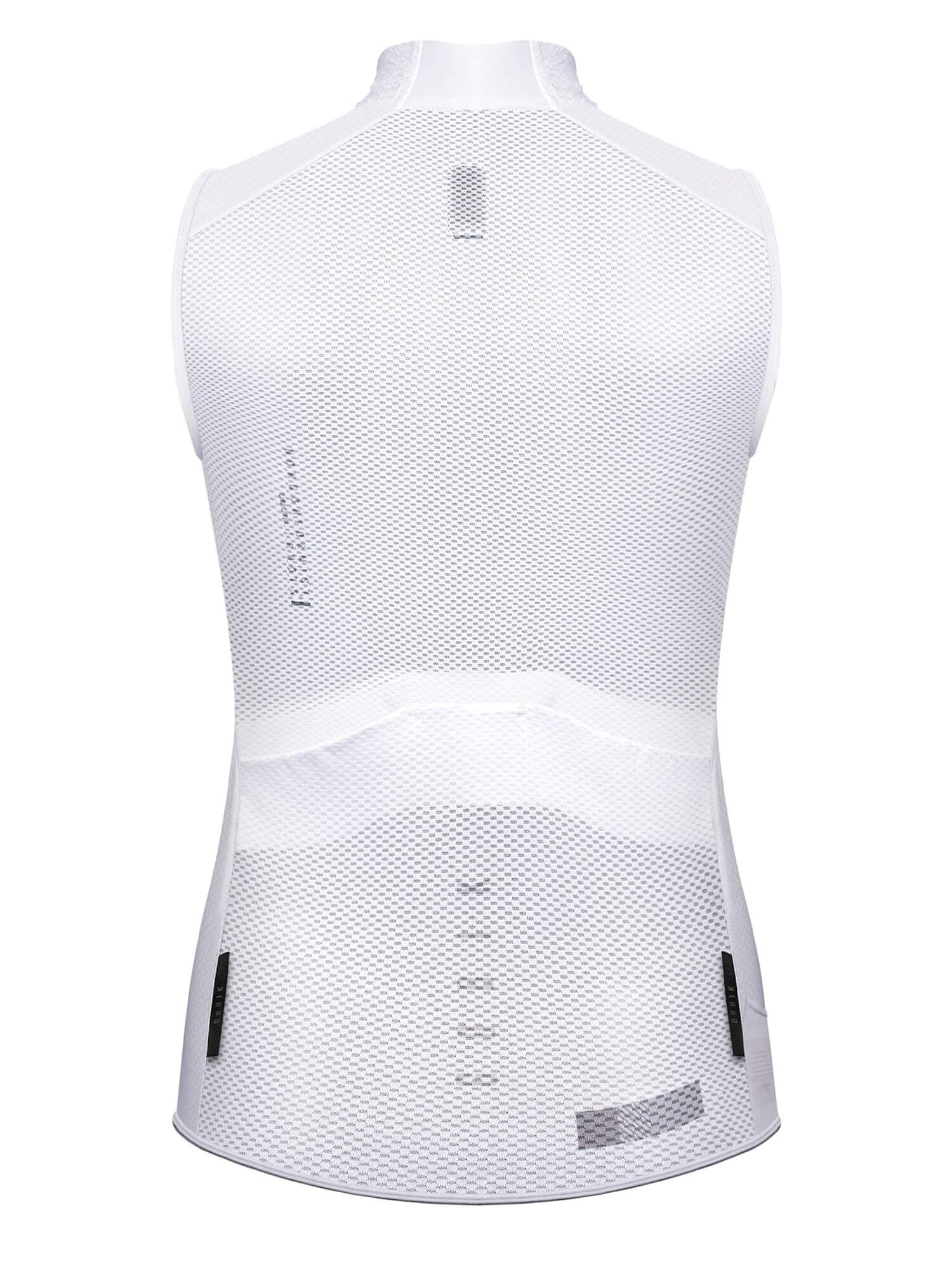 GOBIK Vest Plus 2.0 - Women's in white mesh fabric shown from the back with breathable and lightweight design