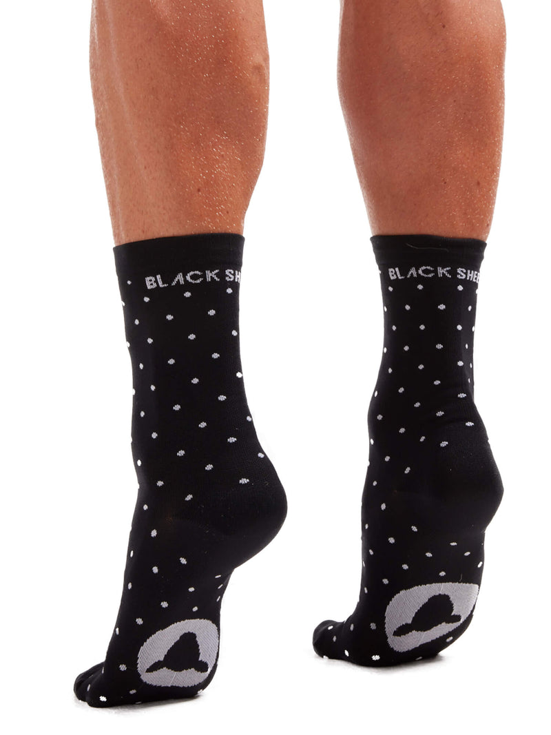Black Sheep Cycling Perfect Crew Dot Socks
