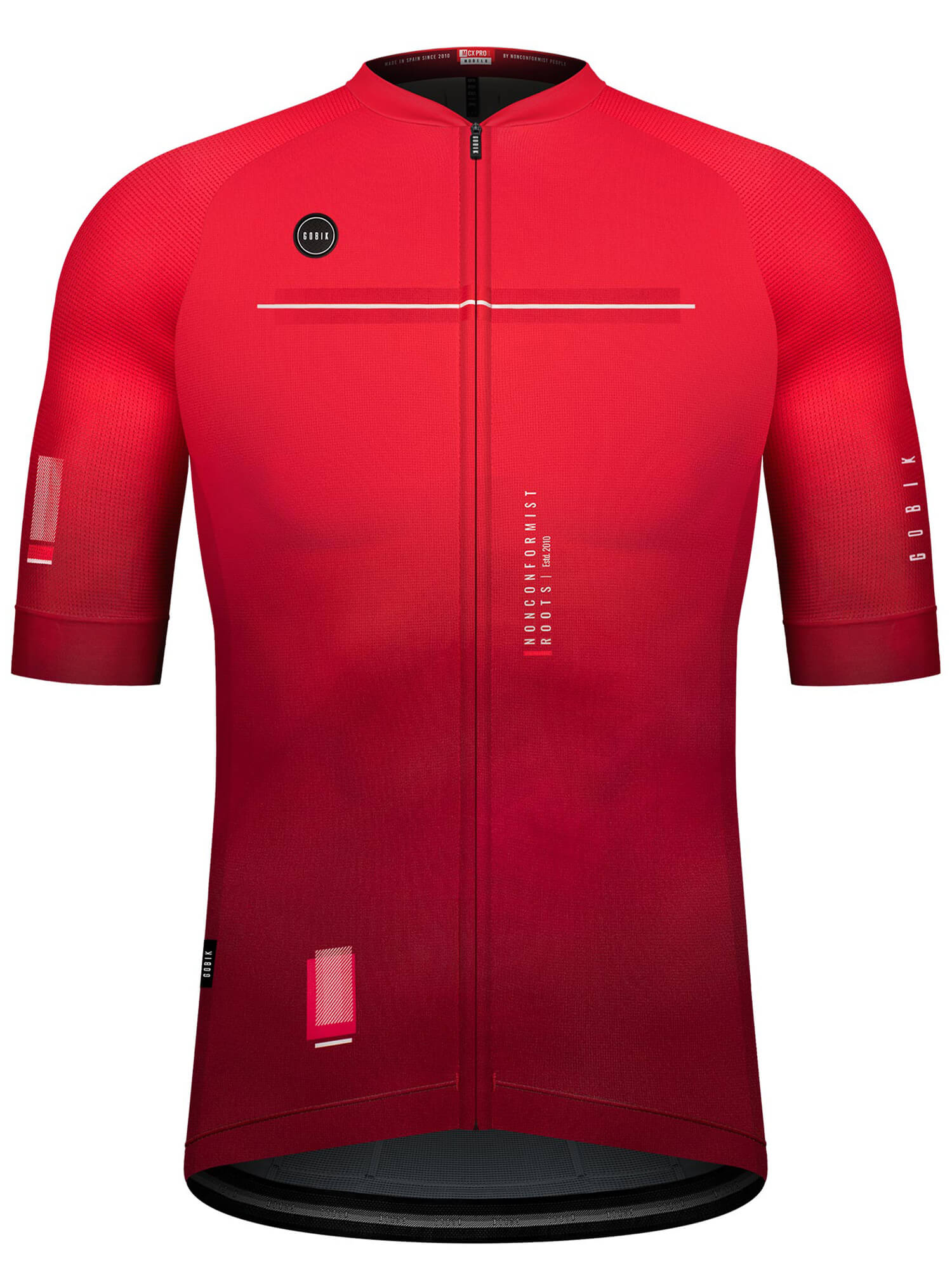 GOBIK CX Pro Unisex Short Sleeve Jersey - SS21 in red, designed for breathability and performance in summer cycling.