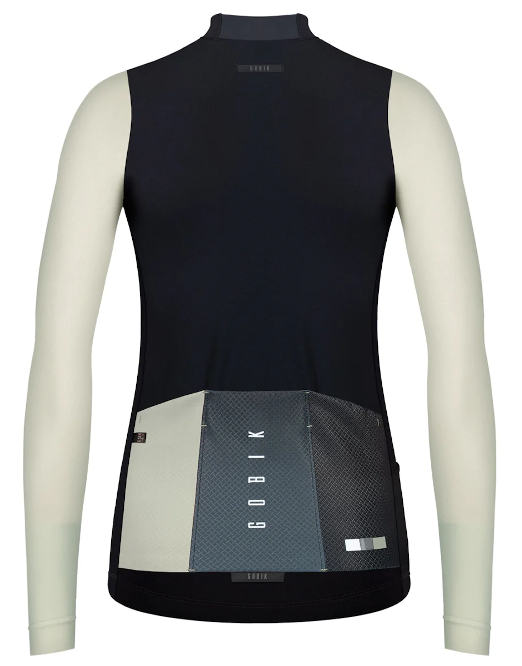 Back view of GOBIK Mist Jacket - Women's with long sleeves and reflective details for visibility and protection